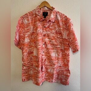 Saddlebred Red Sailboat Print Men's Shirt ($10 WHEN ADDED TO A BUNDLE OF 3)